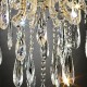 Luminere Crystal Matte Gold 8-Lights Led Hard-Wired Chandelier 35"