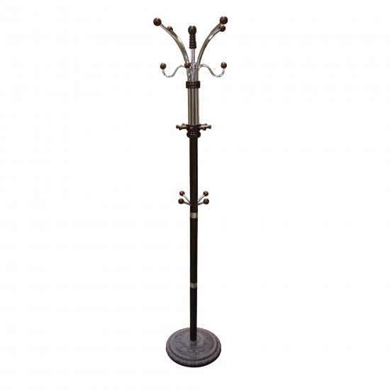 Espresso Metal/Wood Coat Rack 73