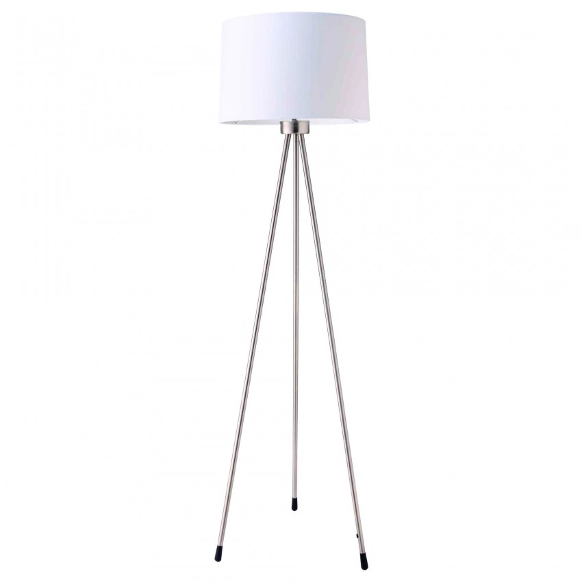 Contemporary Metal Three Legged Floor Lamp