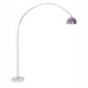 Abbey Modern Dome Arch Metal Floor Lamp On Marble Base 85"