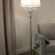 Augustus Brushed Silver 3 Light Candelabra Floor Lamp 62"