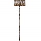 Faux Suede Tiger Print Floor Lamp 59"