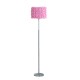 Pink Roses In Bloom Acrylic/Metal Floor Lamp 63"