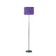 Lavender Roses In Bloom Acrylic/Metal Floor Lamp 63"