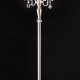 Brush Silver 3-Lights Candelabra Crystal Floor Lamp 62"