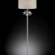 Ayana Starburst Crystal Silver Chrome Floor Lamp 62.25"