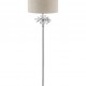 Ayana Starburst Crystal Silver Chrome Floor Lamp 62.25"