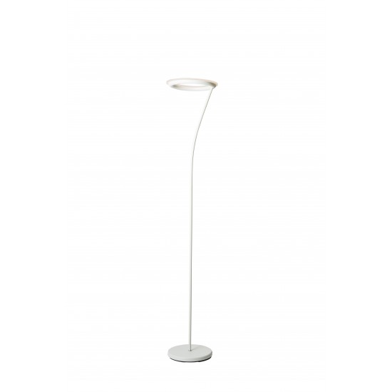 Matte White Led Halo Torchiere Floor Lamp 73