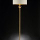 Perspicio Solid Crystal Orb Gold Column Floor Lamp 63.25"