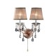 Rosie Rose Copper Crystal Hard-Wired Wall Sconces 17"