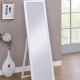 Cottage White Rectangular Standing Mirror 55.25"