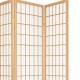 Shoji 4 Panel Room Divider - Natural