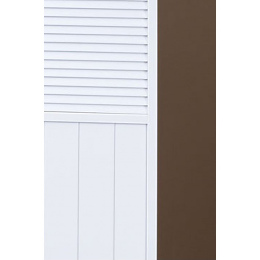 Shutter Door 3 Panel Room Divider - White