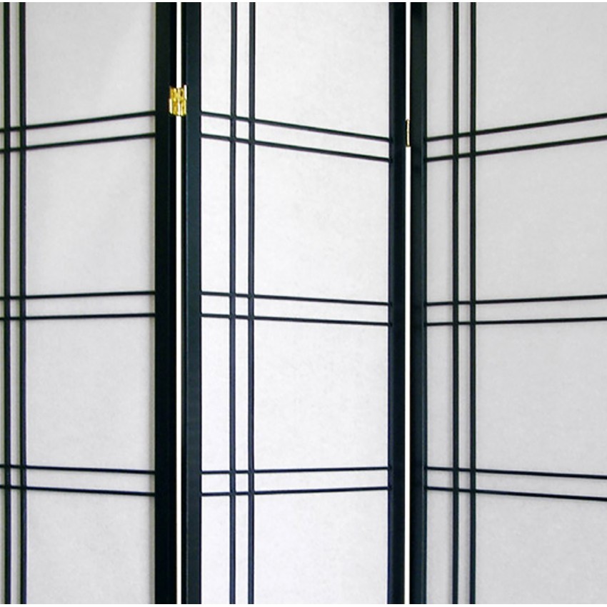 Girard 3 Panel Room Divider - Black