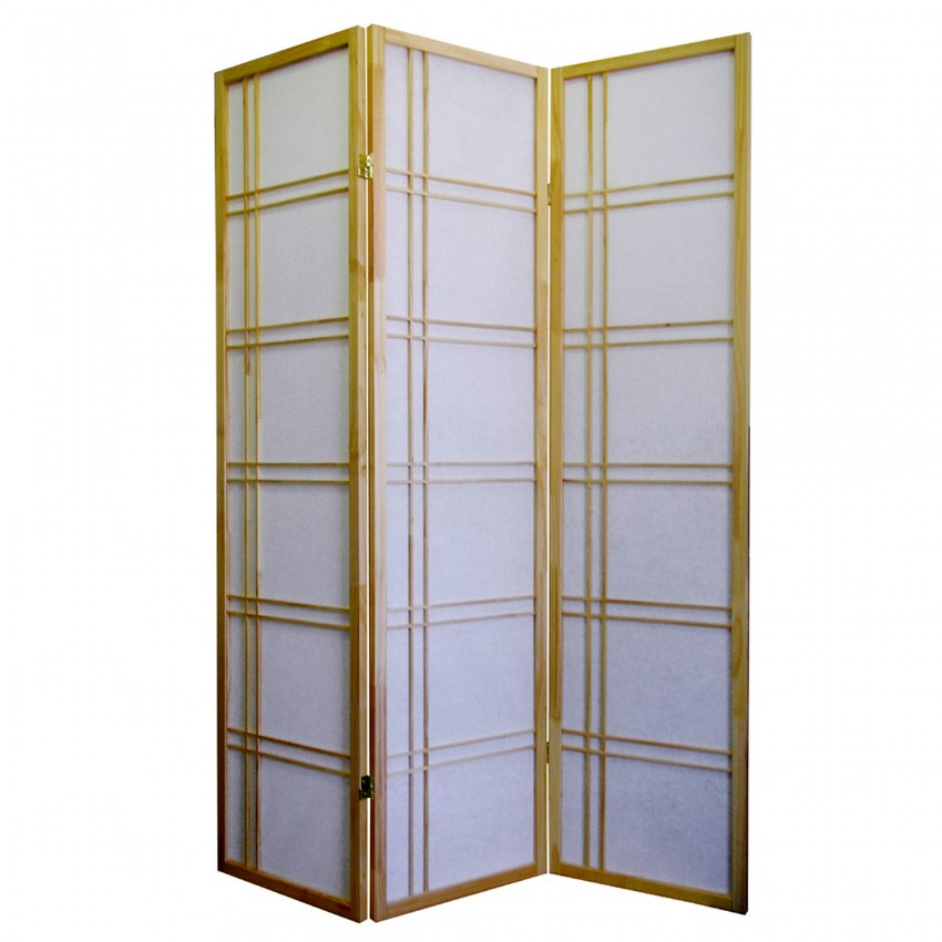 Girard 3 Panel Room Divider - Natural