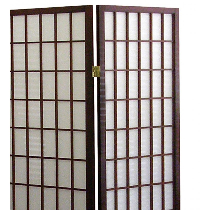 Shoji 3 Panel Room Divider - Cherry