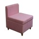 Pink Accent Chair With Storage 28.5"