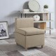 Cream Accent Chair With Storage 28.5"