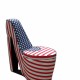 Patriotic Blue Star High Heel Storage Chair 32.86"