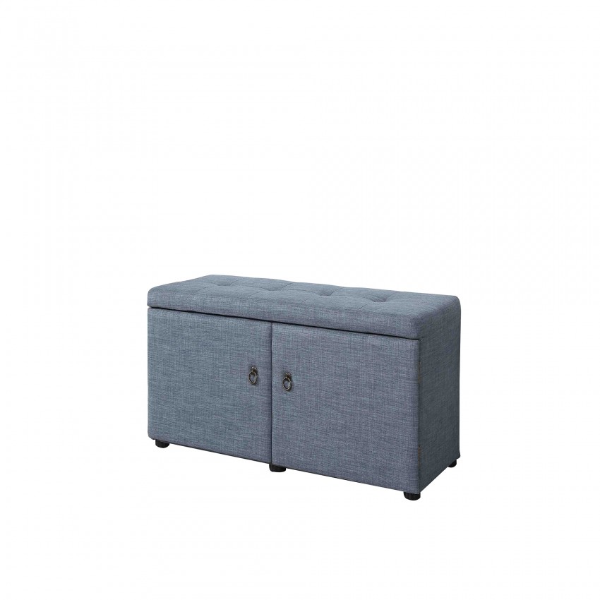 Slate Blue Shoe Storage Bench 18"