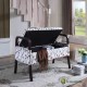 Cherry Blossom Wooden Arm Storage Bench 23.25"