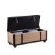 Wade Suitcase Bonded Leather Storage Bench
