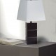 Walnut Retro Block Table Lamp 27.5"