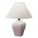 Ceramic Table Lamp - Ivory 13"