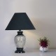 Ceramic Table Lamp - Black 13"