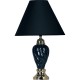 Ceramic Table Lamp - Black 22"