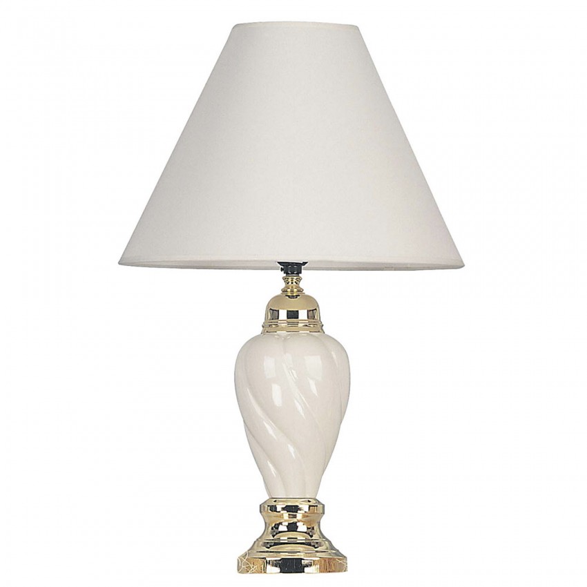 Ceramic Table Lamp - Ivory 22"