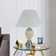 27" Ceramic Table Lamp - Silver/ Ivory