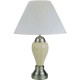 27" Ceramic Table Lamp - Silver/ Ivory