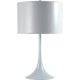 White Metal Table Lamp