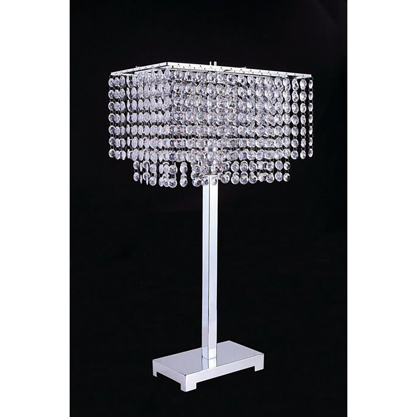 Crystal Strings Table Lamp 28"