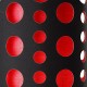 Modern Retro Black-Red Table Lamp 30"