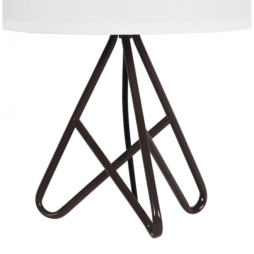 Watson Espresso Metal Tripod Table Lamp 17.5"