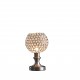 Crystal Inspired Sequin Elise Uplight Brush Silver Table Lamp 11.5"