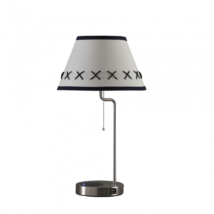 Shelby Modern Craft Table Lamp W/ Usb/Charging Station 20"