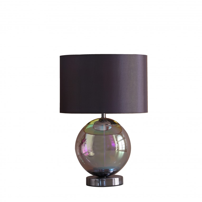 Artie Orb Irredescent Chrome Table Lamp 18.75"