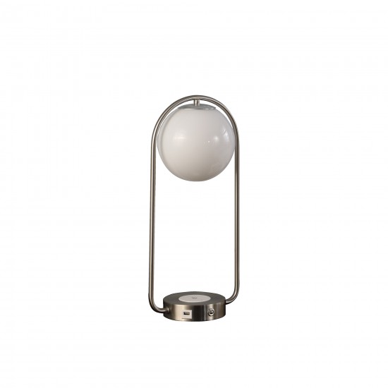 Neilsen Retro Table Lamp W/ Charging Station & Usb Port 19.25