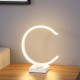 C Shape Led W/ Usb/Wireless Charger Port Table Lamp 13.5" C Shape Led W/ Usb/Wireless Charger Port Table Lamp 13.5"
