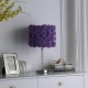 Lavender Roses In Bloom Acrylic/Metal Table Lamp 18.25"