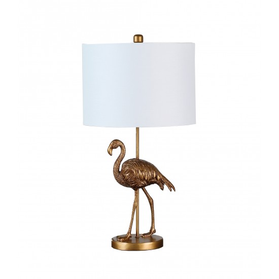 Matte Gold Flamingo Resin Table Lamp 26