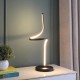 Led Apollo Spiral Curved Tube Modern Table Lamp 22"