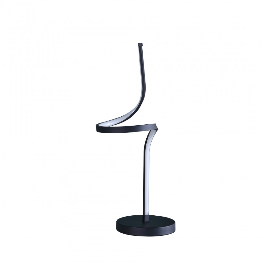 Led Apollo Spiral Curved Tube Modern Table Lamp 22"