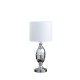 Ambros Textured Silver Chrome Urn Table Lamp 25"