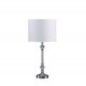 Audrey Twisted Crystal Modern Silver Table Lamp 19.25"