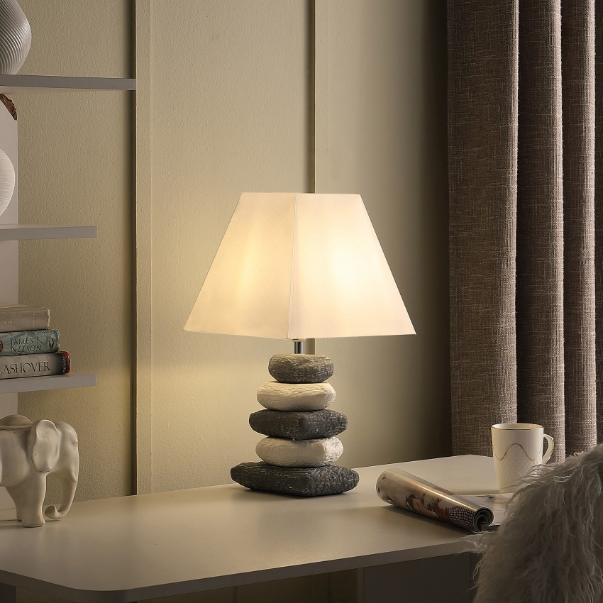 Coastal Darya 5 Stacked Pebble Ceramic Table Lamp 17.5"