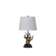 Natural Royal Stag Deer Antler Modern Table Lamp 26"
